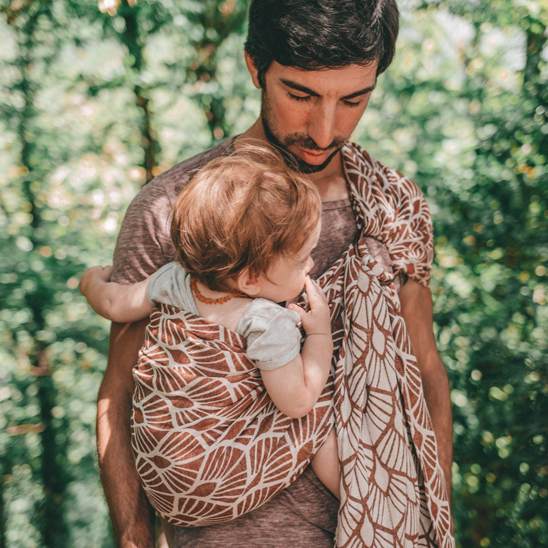 מנשא טבעות פיזיולוגי  Neko Ring Sling | סלוניקי חום image 0