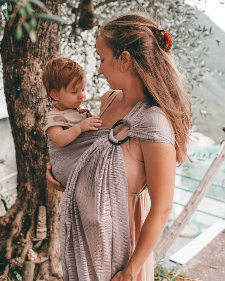 אפור | Neko Ring Sling מנשא טבעות לרחצה