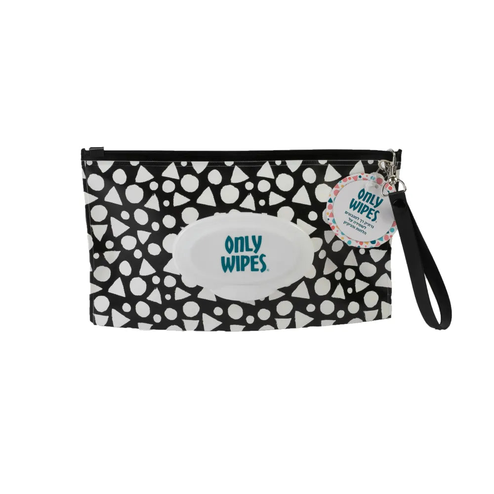 Only Wipes | תיק רב פעמי למגבונים שחור לבן image 1