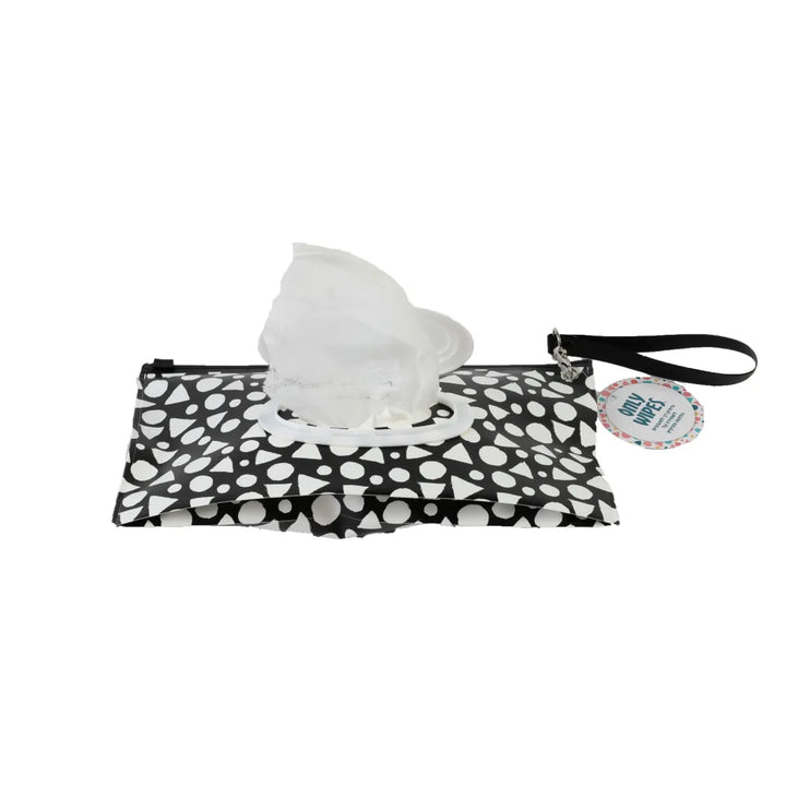 Only Wipes | תיק רב פעמי למגבונים שחור לבן image 3