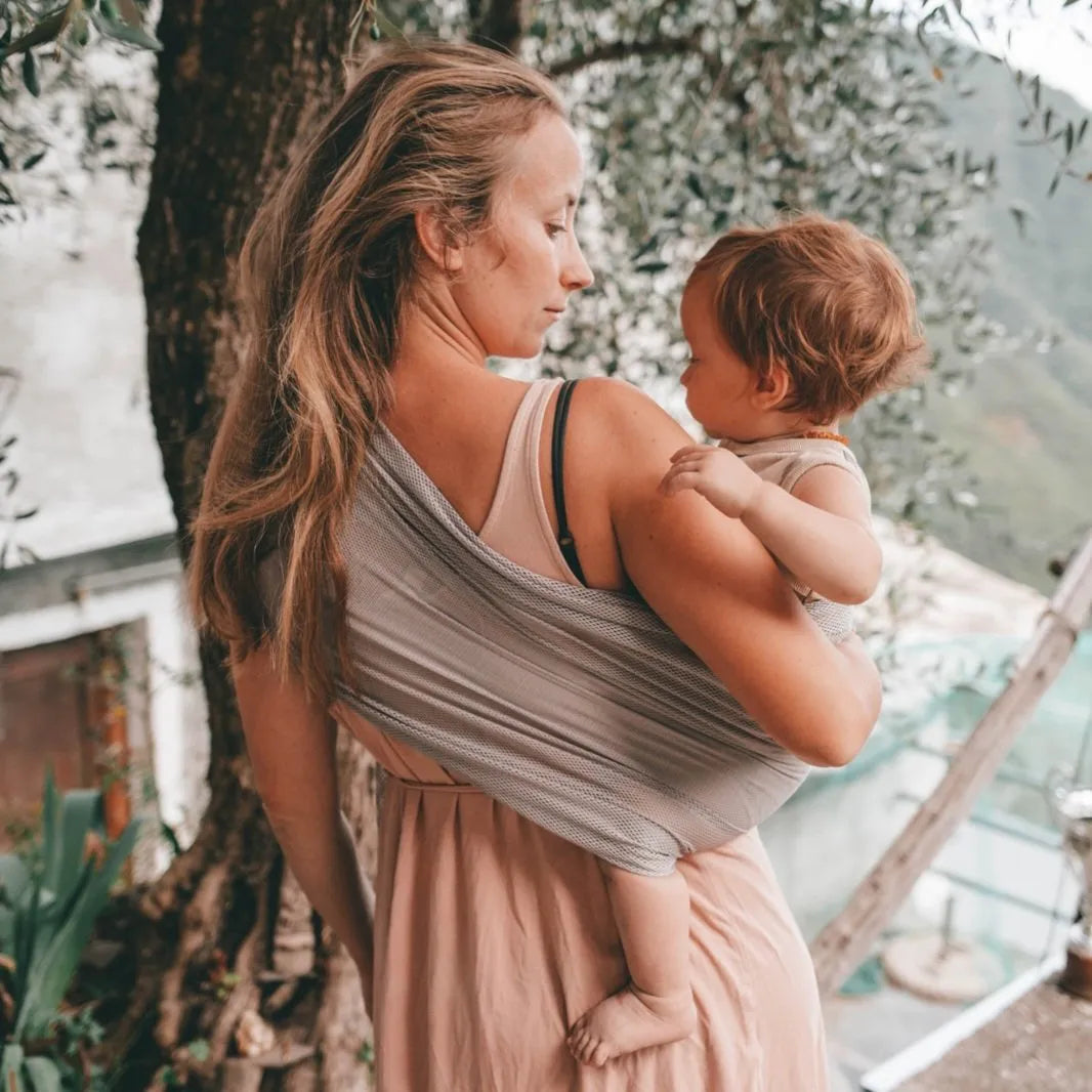 אפור | Neko Ring Sling מנשא טבעות לרחצה