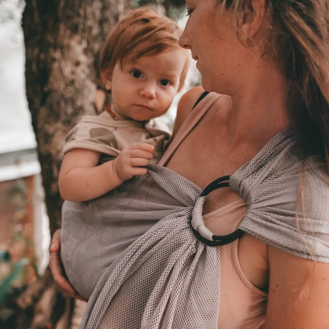 אפור | Neko Ring Sling מנשא טבעות לרחצה