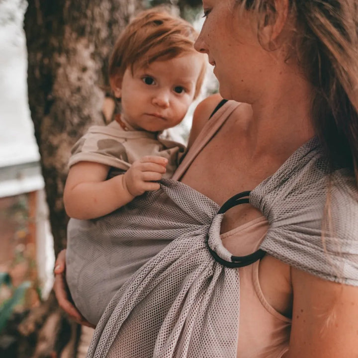 אפור | Neko Ring Sling מנשא טבעות לרחצה